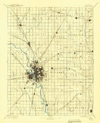 Wichita Kansas Historical topographic map, 1:125000 scale, 30 X 30 Minute, Year 1894