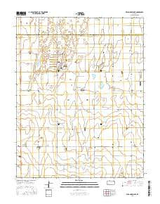 Wild Horse Lake Kansas Current topographic map, 1:24000 scale, 7.5 X 7.5 Minute, Year 2016