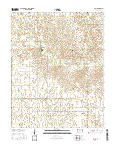 Wilmore Kansas Current topographic map, 1:24000 scale, 7.5 X 7.5 Minute, Year 2015