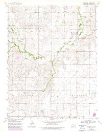 Windom NE Kansas Historical topographic map, 1:24000 scale, 7.5 X 7.5 Minute, Year 1965