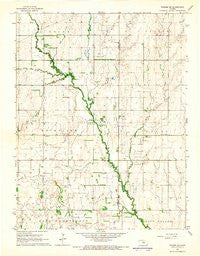 Windom SW Kansas Historical topographic map, 1:24000 scale, 7.5 X 7.5 Minute, Year 1964