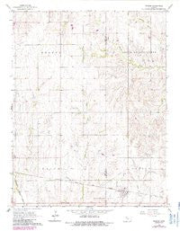 Windom Kansas Historical topographic map, 1:24000 scale, 7.5 X 7.5 Minute, Year 1965