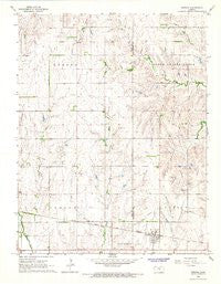 Windom Kansas Historical topographic map, 1:24000 scale, 7.5 X 7.5 Minute, Year 1965