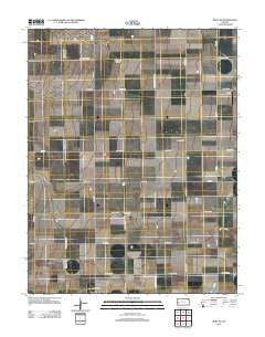 Wolf NE Kansas Historical topographic map, 1:24000 scale, 7.5 X 7.5 Minute, Year 2012