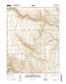 Wolf NW Kansas Current topographic map, 1:24000 scale, 7.5 X 7.5 Minute, Year 2015