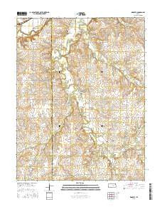 Wonsevu Kansas Current topographic map, 1:24000 scale, 7.5 X 7.5 Minute, Year 2015