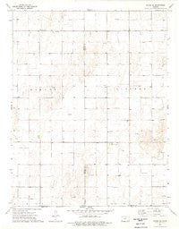 Woods SE Kansas Historical topographic map, 1:24000 scale, 7.5 X 7.5 Minute, Year 1974