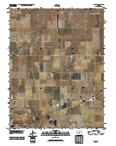 Wright Kansas Historical topographic map, 1:24000 scale, 7.5 X 7.5 Minute, Year 2010