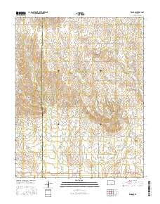 Zenda SE Kansas Current topographic map, 1:24000 scale, 7.5 X 7.5 Minute, Year 2015