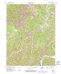 Adams Kentucky Historical topographic map, 1:24000 scale, 7.5 X 7.5 Minute, Year 1971