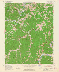 Adams Kentucky Historical topographic map, 1:24000 scale, 7.5 X 7.5 Minute, Year 1953