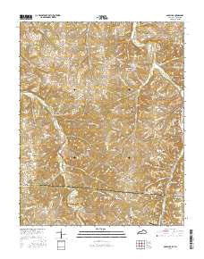 Adolphus Kentucky Current topographic map, 1:24000 scale, 7.5 X 7.5 Minute, Year 2016