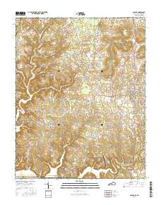 Albany Kentucky Current topographic map, 1:24000 scale, 7.5 X 7.5 Minute, Year 2016