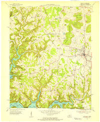 Albany Kentucky Historical topographic map, 1:24000 scale, 7.5 X 7.5 Minute, Year 1954