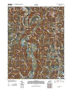 Alexandria Kentucky Historical topographic map, 1:24000 scale, 7.5 X 7.5 Minute, Year 2010