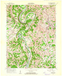 Alexandria Kentucky Historical topographic map, 1:24000 scale, 7.5 X 7.5 Minute, Year 1961