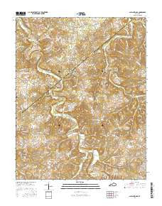 Allen Springs Kentucky Current topographic map, 1:24000 scale, 7.5 X 7.5 Minute, Year 2016