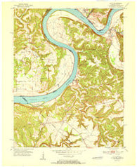 Alton Indiana Historical topographic map, 1:24000 scale, 7.5 X 7.5 Minute, Year 1951