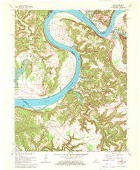 Alton Indiana Historical topographic map, 1:24000 scale, 7.5 X 7.5 Minute, Year 1970