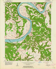 Alton Indiana Historical topographic map, 1:24000 scale, 7.5 X 7.5 Minute, Year 1950