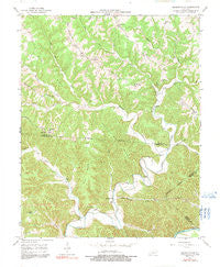 Amandaville Kentucky Historical topographic map, 1:24000 scale, 7.5 X 7.5 Minute, Year 1953