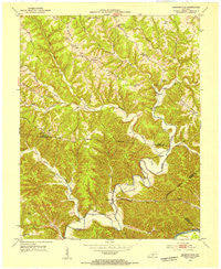 Amandaville Kentucky Historical topographic map, 1:24000 scale, 7.5 X 7.5 Minute, Year 1953