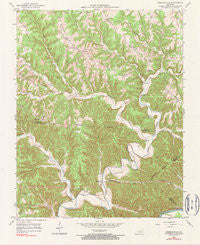 Amandaville Kentucky Historical topographic map, 1:24000 scale, 7.5 X 7.5 Minute, Year 1953