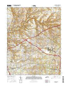 Anchorage Kentucky Current topographic map, 1:24000 scale, 7.5 X 7.5 Minute, Year 2016
