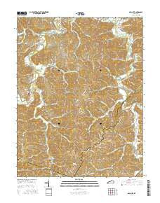 Argillite Kentucky Current topographic map, 1:24000 scale, 7.5 X 7.5 Minute, Year 2016