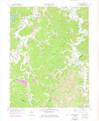 Argillite Kentucky Historical topographic map, 1:24000 scale, 7.5 X 7.5 Minute, Year 1972