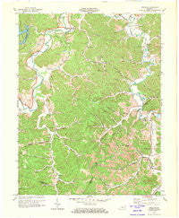 Argillite Kentucky Historical topographic map, 1:24000 scale, 7.5 X 7.5 Minute, Year 1972