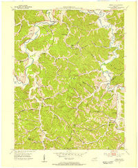 Argillite Kentucky Historical topographic map, 1:24000 scale, 7.5 X 7.5 Minute, Year 1953