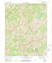 Ashbrook Kentucky Historical topographic map, 1:24000 scale, 7.5 X 7.5 Minute, Year 1972