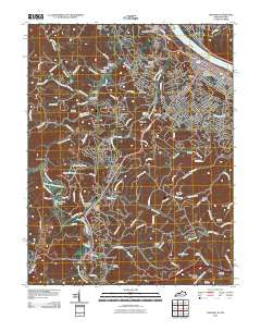 Ashland Kentucky Historical topographic map, 1:24000 scale, 7.5 X 7.5 Minute, Year 2010