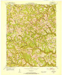 Ault Kentucky Historical topographic map, 1:24000 scale, 7.5 X 7.5 Minute, Year 1950