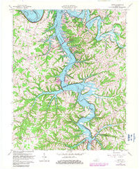 Austin Kentucky Historical topographic map, 1:24000 scale, 7.5 X 7.5 Minute, Year 1965