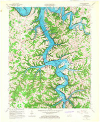 Austin Kentucky Historical topographic map, 1:24000 scale, 7.5 X 7.5 Minute, Year 1965