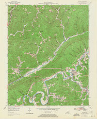 Balkan Kentucky Historical topographic map, 1:24000 scale, 7.5 X 7.5 Minute, Year 1954