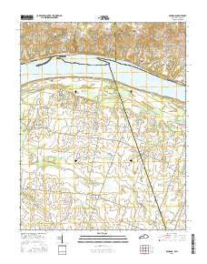 Bandana Kentucky Current topographic map, 1:24000 scale, 7.5 X 7.5 Minute, Year 2016
