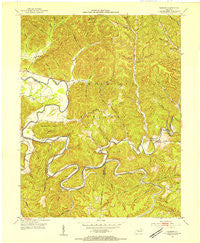 Bangor Kentucky Historical topographic map, 1:24000 scale, 7.5 X 7.5 Minute, Year 1953
