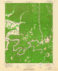 Bangor Kentucky Historical topographic map, 1:24000 scale, 7.5 X 7.5 Minute, Year 1953