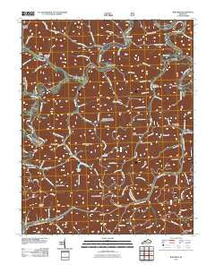 Barcreek Kentucky Historical topographic map, 1:24000 scale, 7.5 X 7.5 Minute, Year 2011