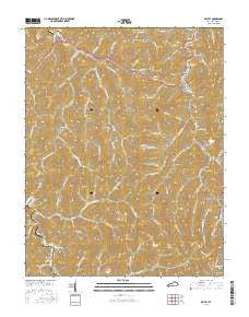 Belfry Kentucky Current topographic map, 1:24000 scale, 7.5 X 7.5 Minute, Year 2016