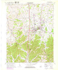 Berea Kentucky Historical topographic map, 1:24000 scale, 7.5 X 7.5 Minute, Year 1970