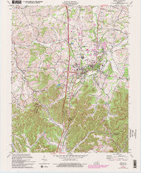 Berea Kentucky Historical topographic map, 1:24000 scale, 7.5 X 7.5 Minute, Year 1970