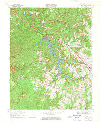 Bernstadt Kentucky Historical topographic map, 1:24000 scale, 7.5 X 7.5 Minute, Year 1969