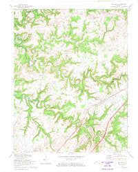 Big Clifty Kentucky Historical topographic map, 1:24000 scale, 7.5 X 7.5 Minute, Year 1972