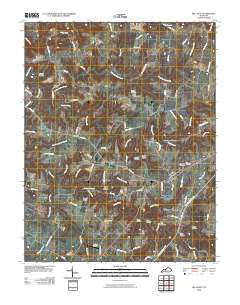 Big Clifty Kentucky Historical topographic map, 1:24000 scale, 7.5 X 7.5 Minute, Year 2010