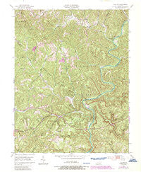 Billows Kentucky Historical topographic map, 1:24000 scale, 7.5 X 7.5 Minute, Year 1952