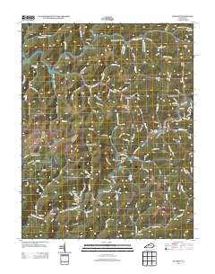 Blackey Kentucky Historical topographic map, 1:24000 scale, 7.5 X 7.5 Minute, Year 2013